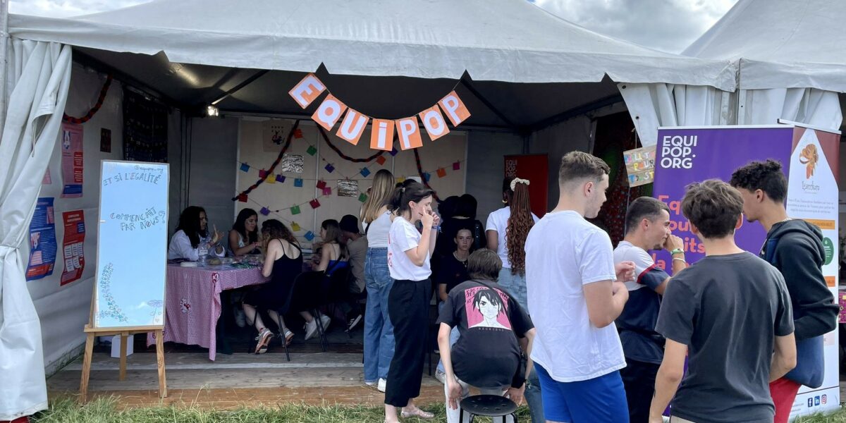 Le Mur de l' Engagement d'Equipop au festival Solidays