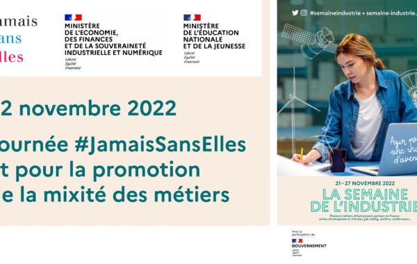 Journée #JamaisSansElles pour la promotion de la mixité des métiers -  Collèges et Lycées : référencez vos actions !