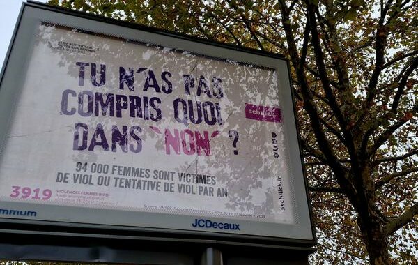 Novembre 2022 : campagne d'affichage  contre les violences faites aux femmes