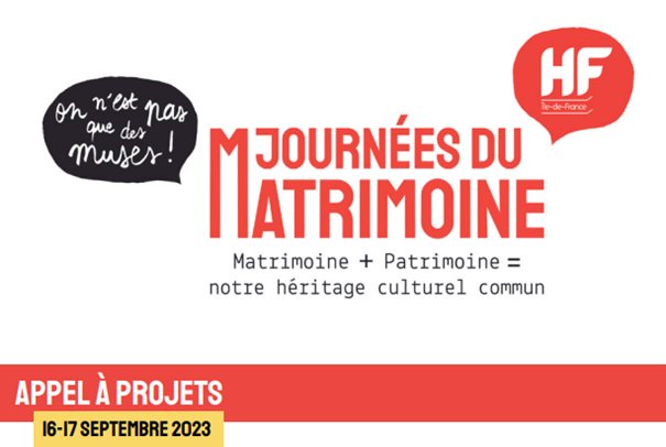 Journée du Matrimoine Ile de France : appel  à projets