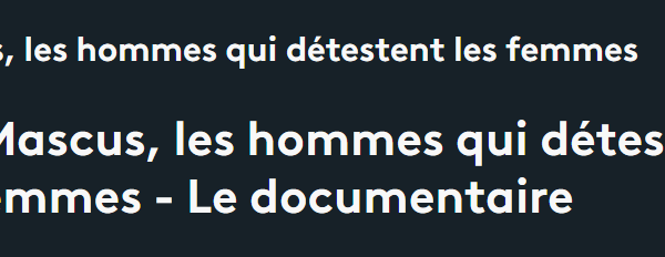 Mascus, les hommes qui détestent les femmes